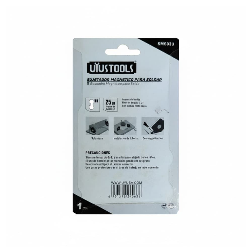 Sujetador - escuadra - magnético para soldar de 3'' Uyustools - Miniatura 5