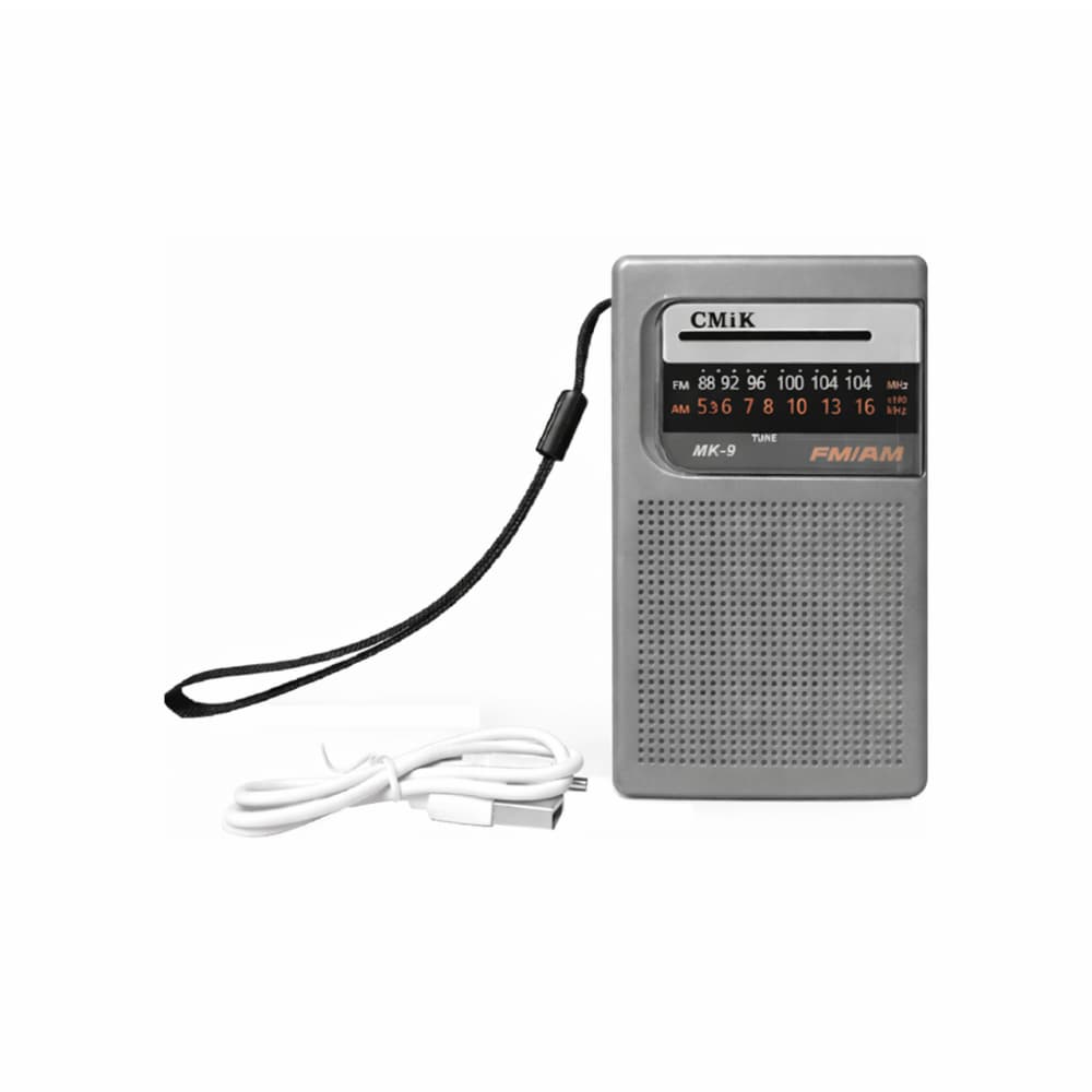 Radio portátil AM/FM color gris CMiK MK-9 - Miniatura 1