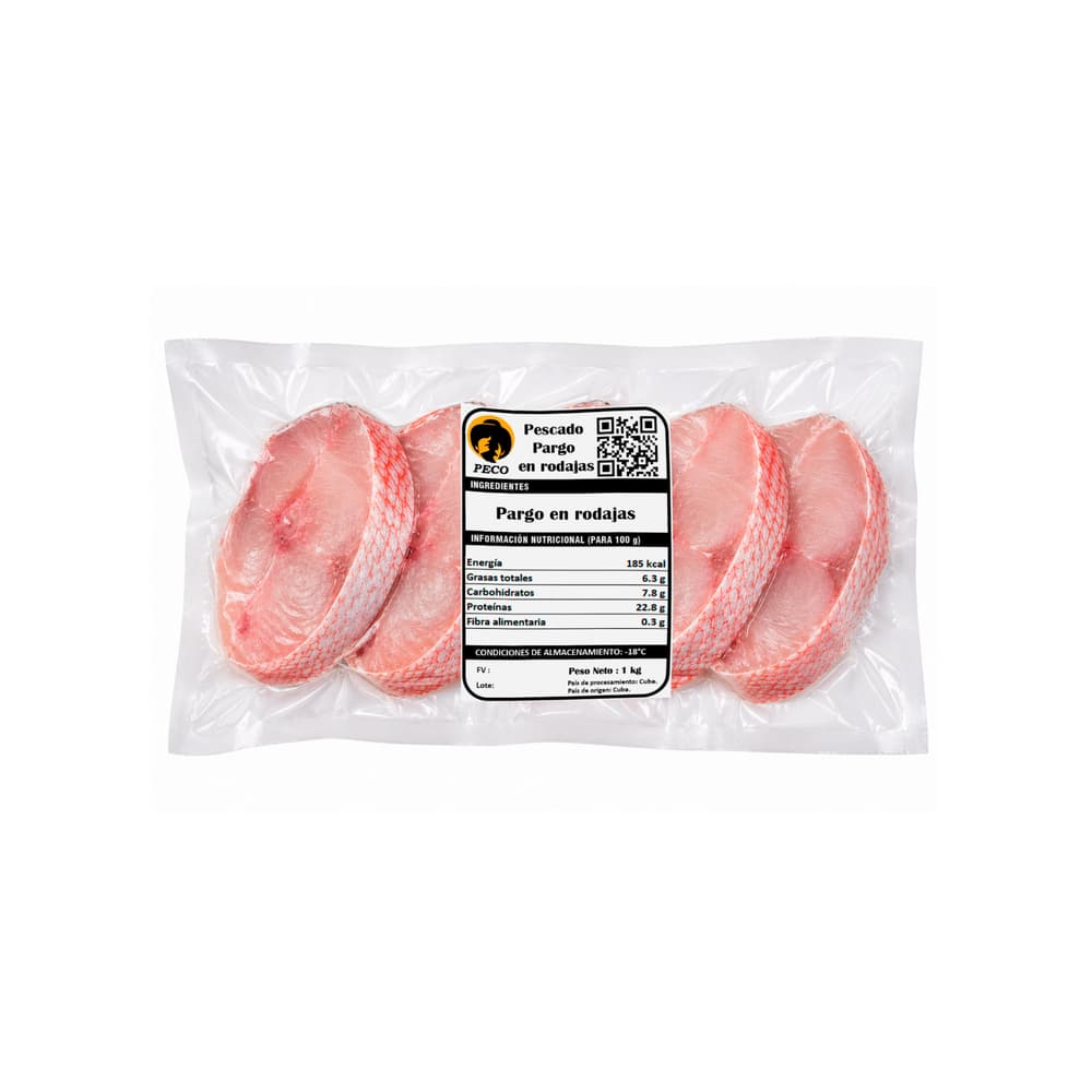 Pescado pargo en rodajas Peco (1 kg / 2.2 lb) - Miniatura 2