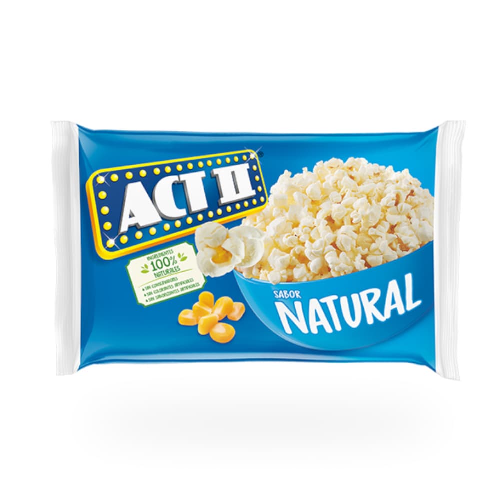 Palomitas para microondas sabor natural ACT II (80 g / 2.82 oz) - Imagen 1