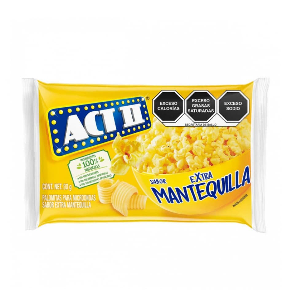 Palomitas para microondas sabor extra mantequilla ACT II (80 g / 2.82 oz) - Imagen 1
