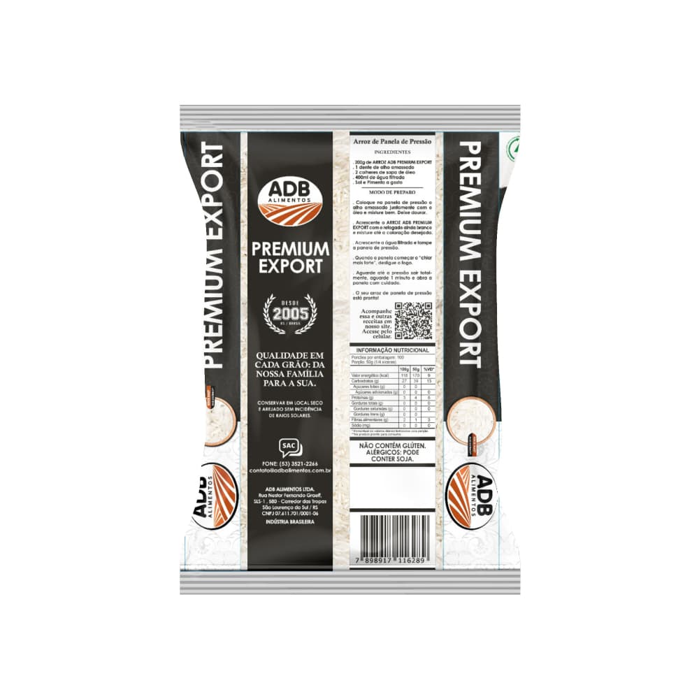 Arroz largo ADB Premium (30 x 1 kg / 2.2 lb) - Miniatura 2