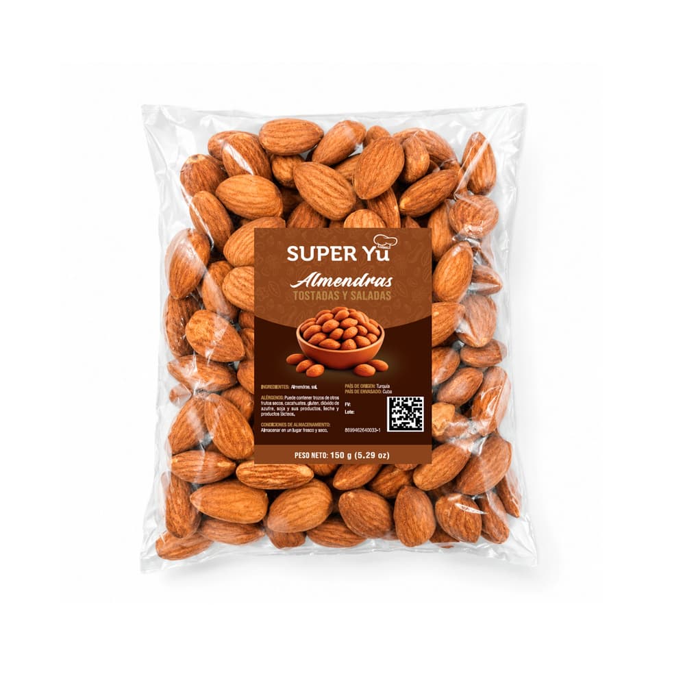 Almendras tostadas y saladas Super Yu (150 g / 5.29 oz) - Miniatura 1