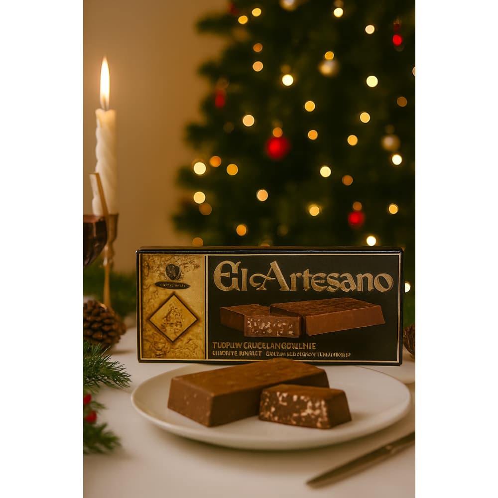 Turrón de chocolate crujiente suprema El Artesano (200 g / 7.05 oz) - Miniatura 4