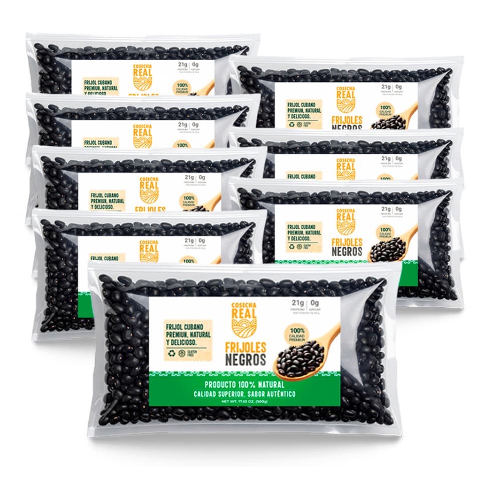 Frijoles negros Cosecha Real (8 x 500 g / 1.1 lb) - Imagen 1