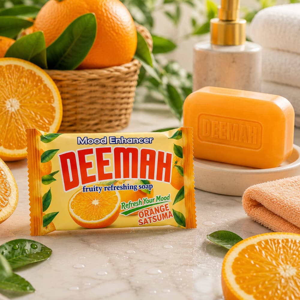 Jabón de tocador aroma naranja Deemah (90 g / 3.17 oz) - Miniatura 4