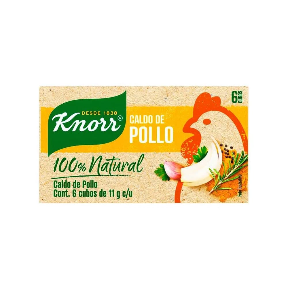 Caldo de Pollo Knorr (6 x 11 g) - Imagen 1