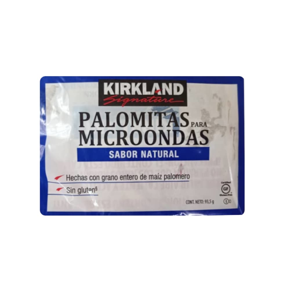 Palomitas de maíz sabor natural para microondas Kirkland (93.5 g / 3.29 oz) - Imagen 1
