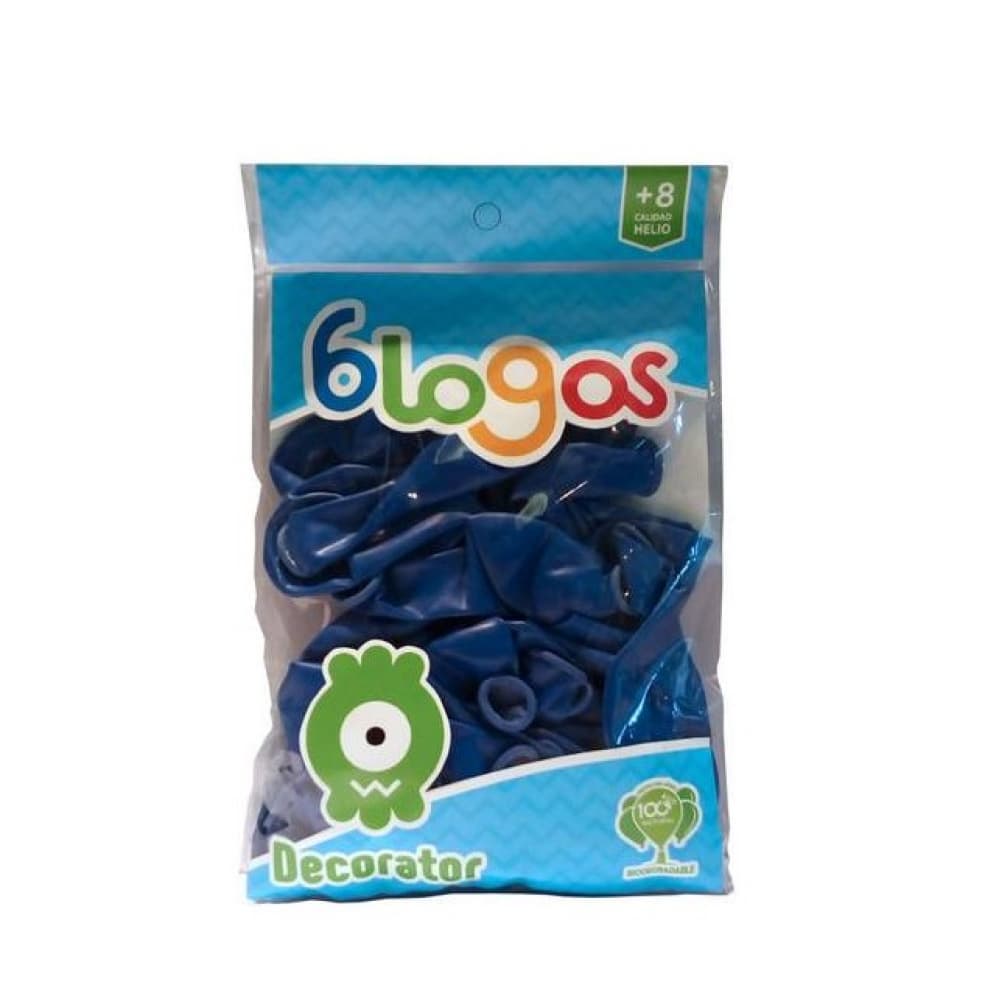 Paquete de globos azul royal Blogos Decorator (50 U) - Imagen 1