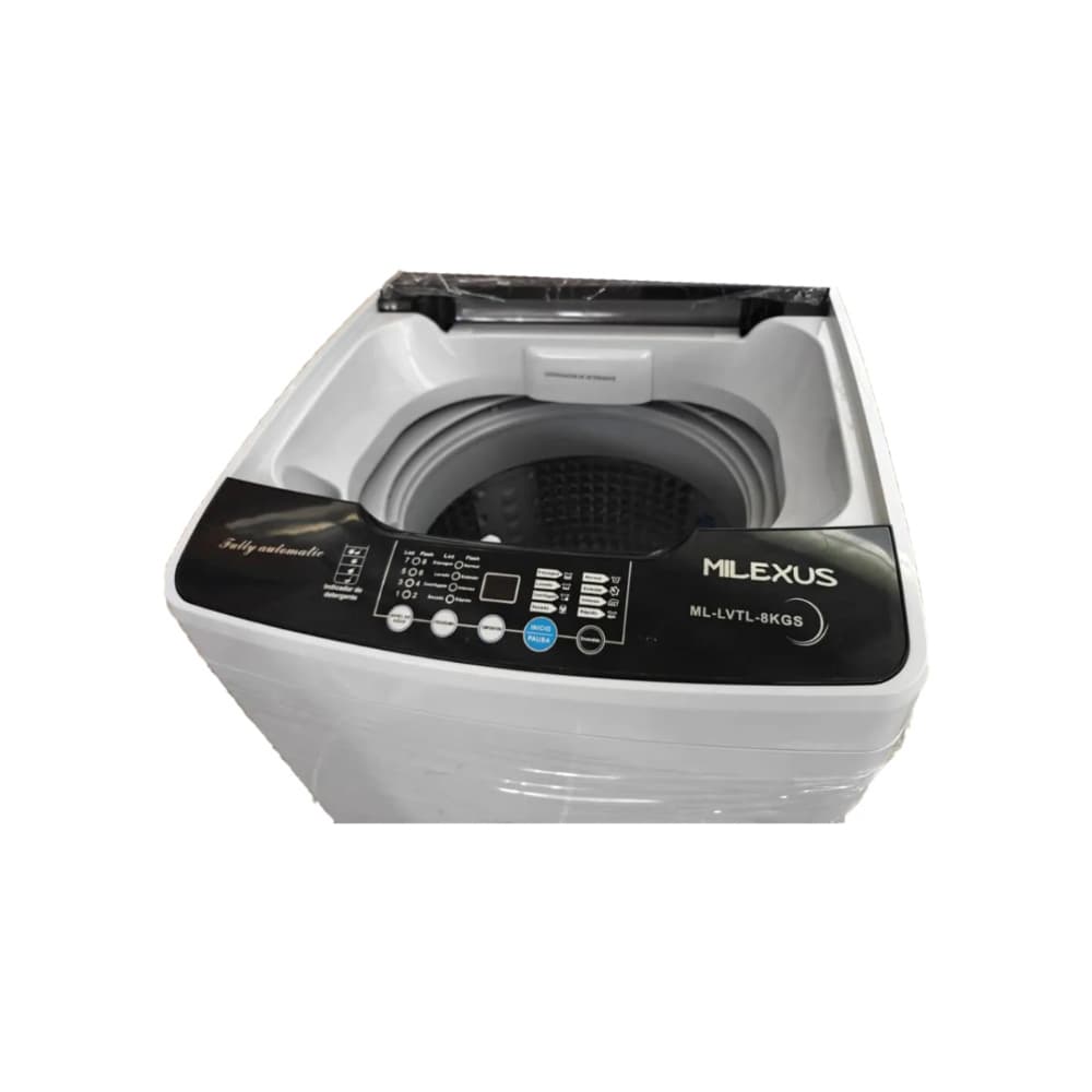 Lavadora automática de 8 kg color gris Milexus ML-LVTL-8KGS - Miniatura 3