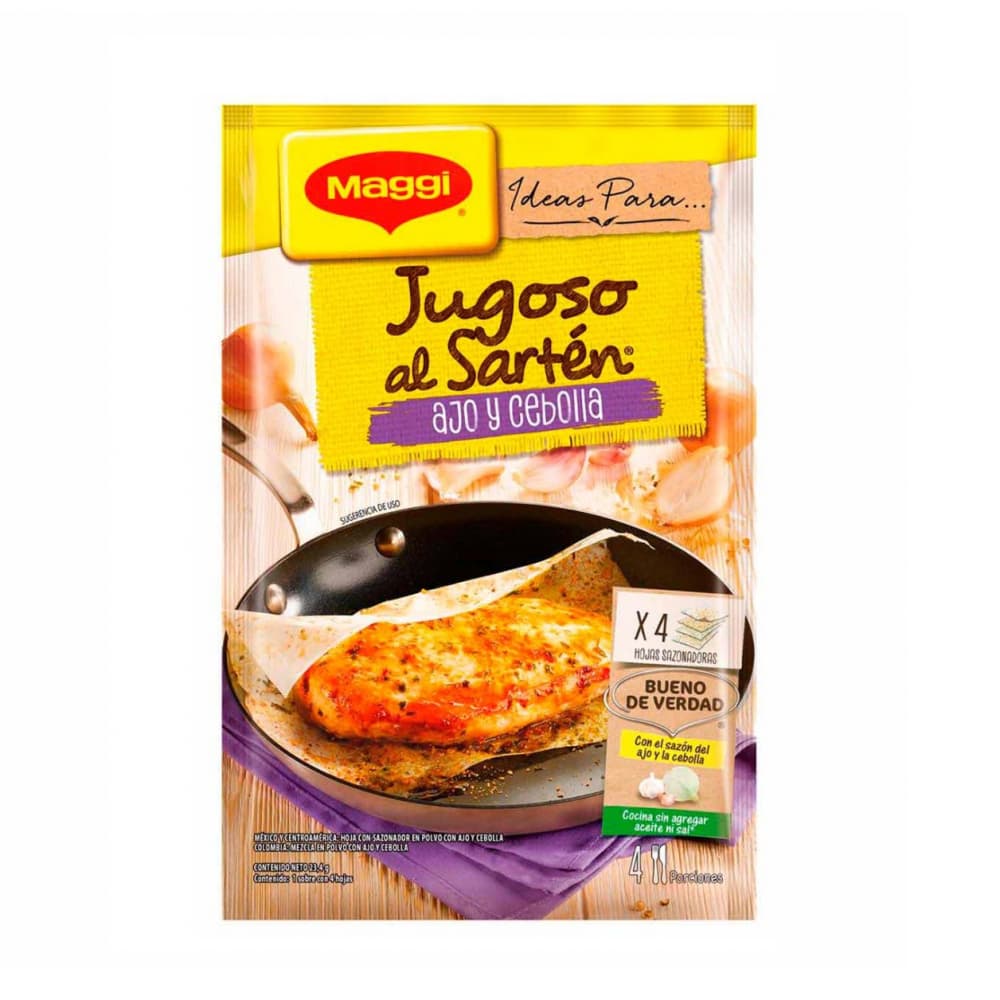 Hojas sazonadoras en polvo con ajo y cebolla Maggi (23.4 g) - Imagen 1