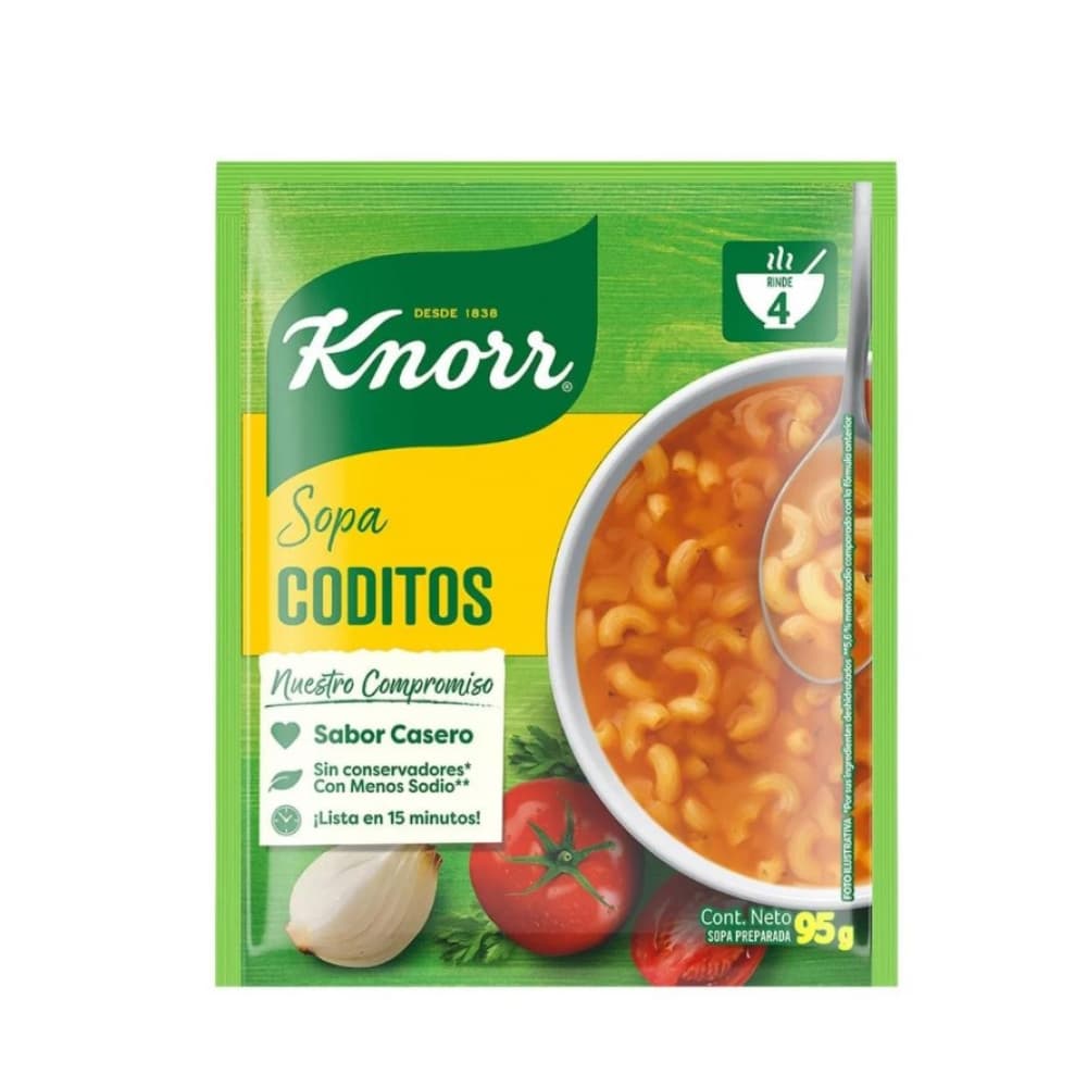 Sopa de coditos Knorr (95 g / 3.35 oz) - Imagen 1