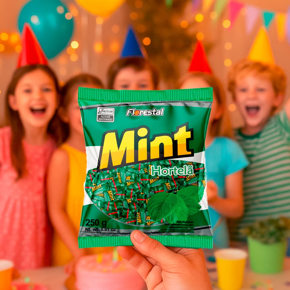 Caramelos masticables sabor a menta Florestal (250 g / 8.81 oz) - Miniatura 4