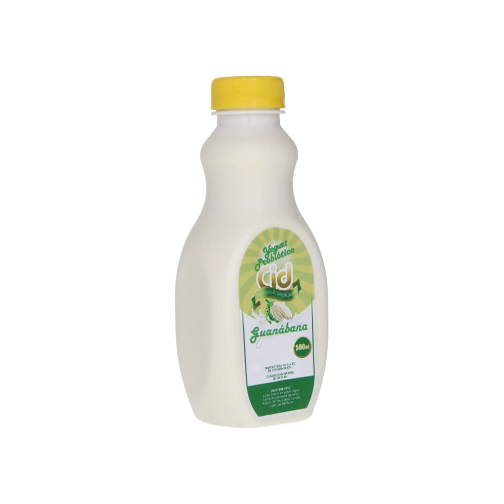 Yogurt probiótico de coágulo saborizado de guanábana Cid (500 ml) - Miniatura 2