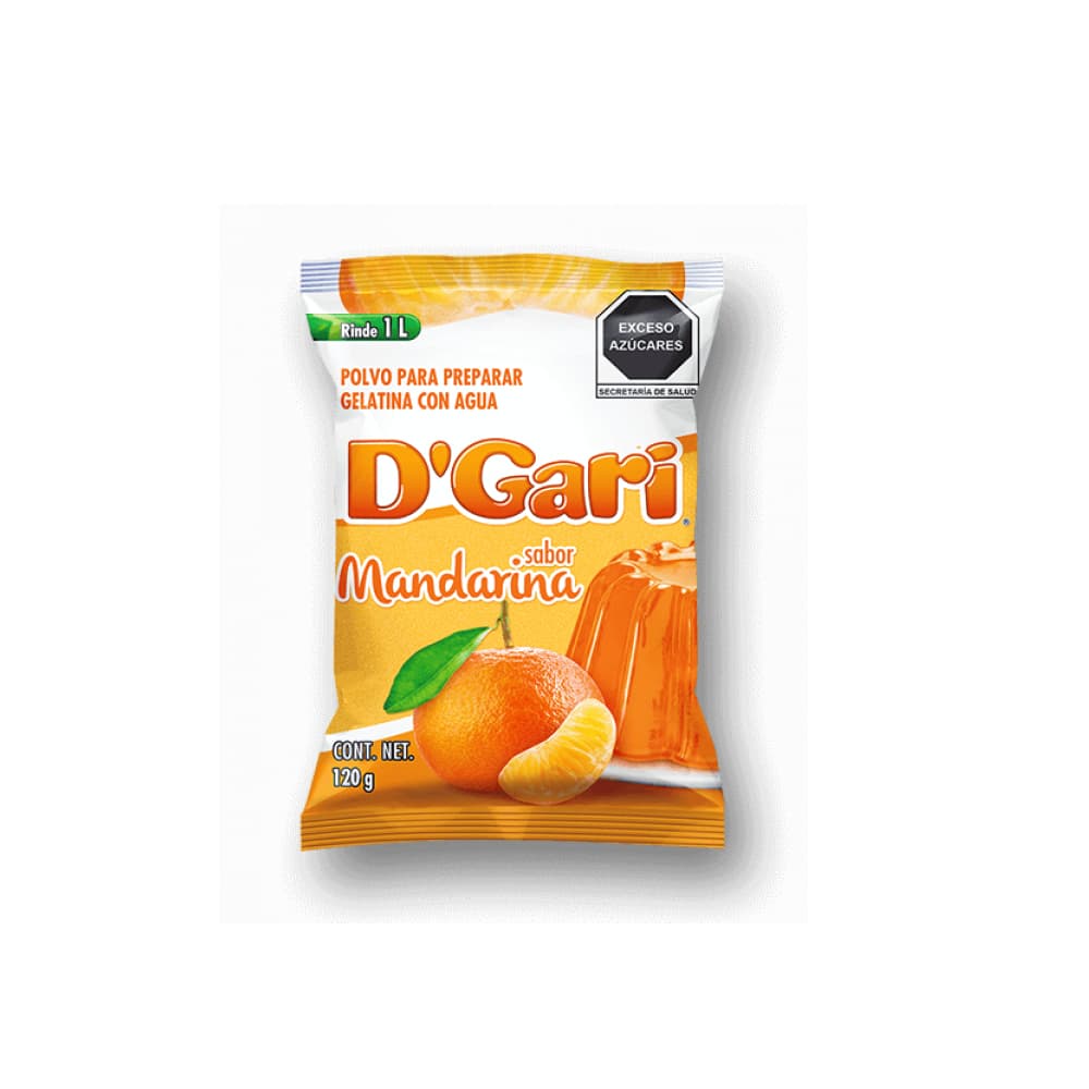 Gelatina sabor mandarina D'Gari (120 g / 4.2 oz) - Imagen 1
