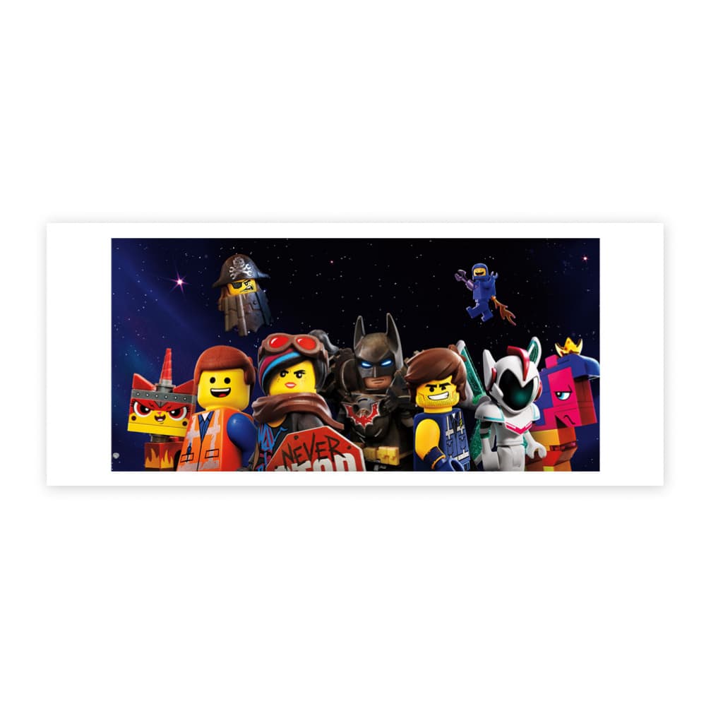 Jarra blanca y anaranjada de cerámica con diseño impreso tema Lego - Miniatura 3