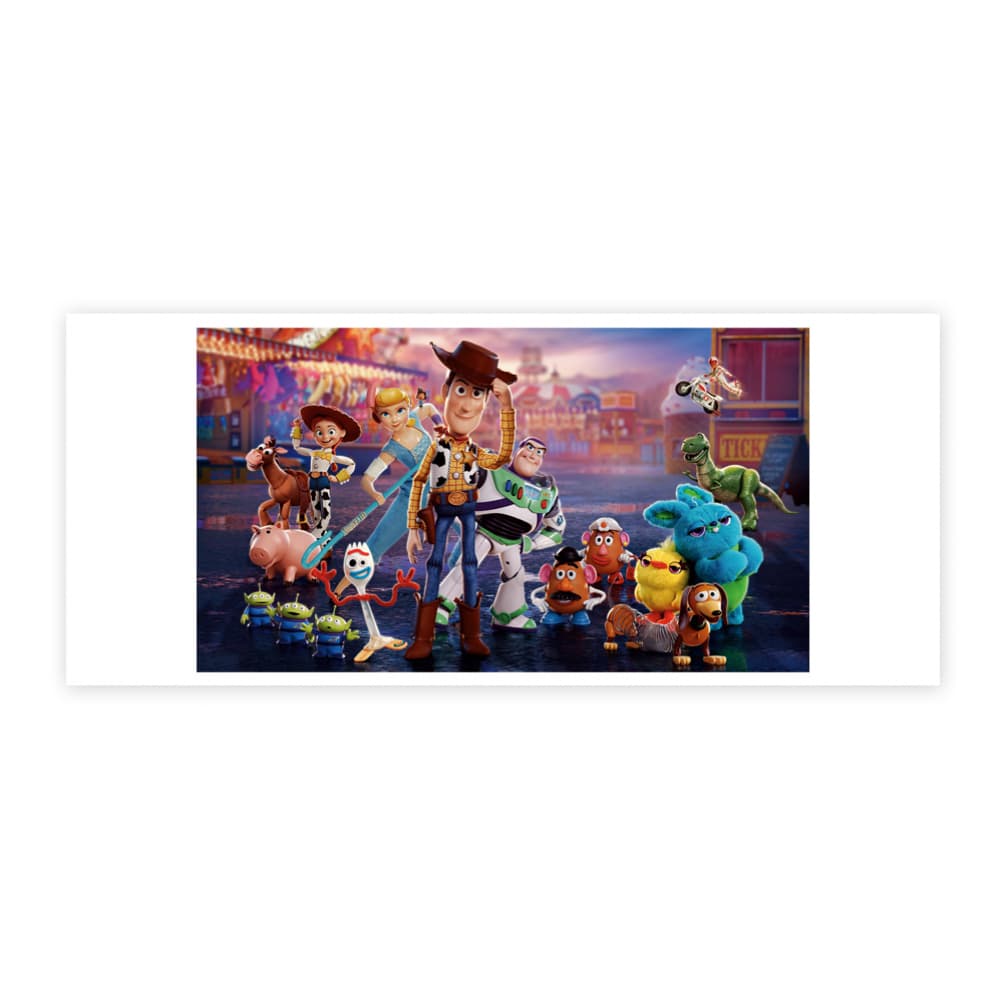 Jarra blanca y anaranjada de cerámica con diseño impreso tema Toy Story - Miniatura 3