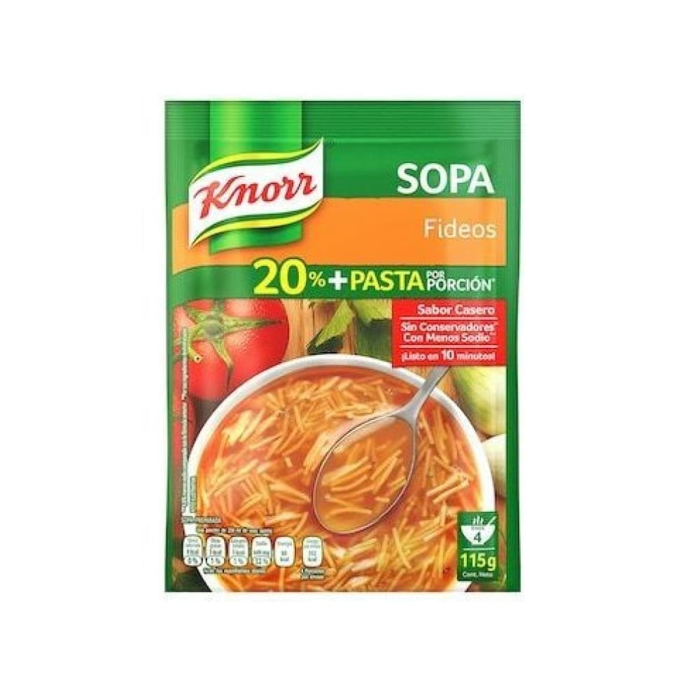 Sopa de fideos sabor casero Knorr (115 g / 4.06 oz) - Imagen 1