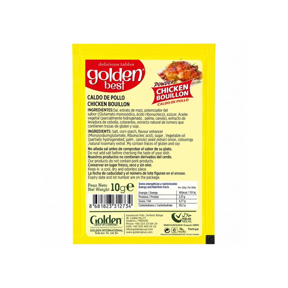Caldo de pollo Golden Best (10 g / 0.35 oz) - Miniatura 2