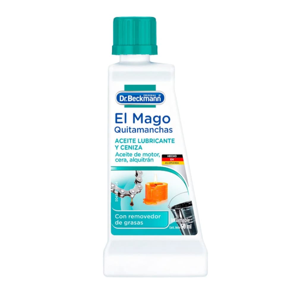 Quitamanchas de aceite lubricante y ceniza El Mago Dr. Beckmann (50 ml) - Imagen 1