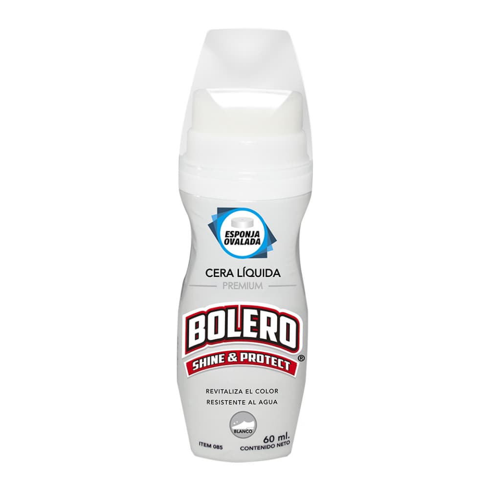 Cera líquida para calzados color blanco Bolero (60 ml) - Imagen 1