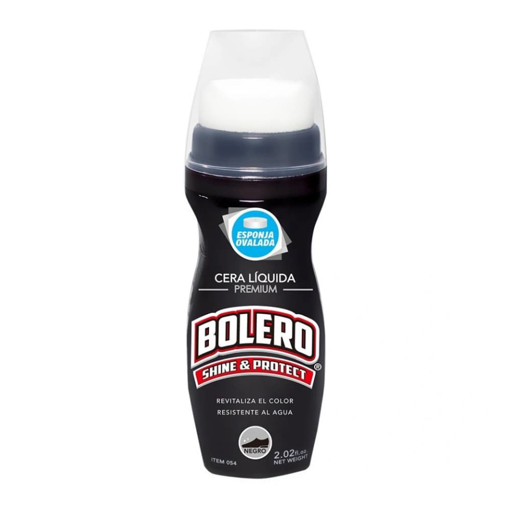 Cera líquida para calzados color negro Bolero (60 ml) - Imagen 1