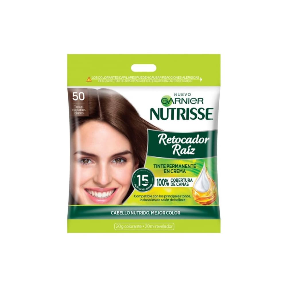 Tinte No. 50 tonos castaños claros Garnier Nutrisse - Imagen 1