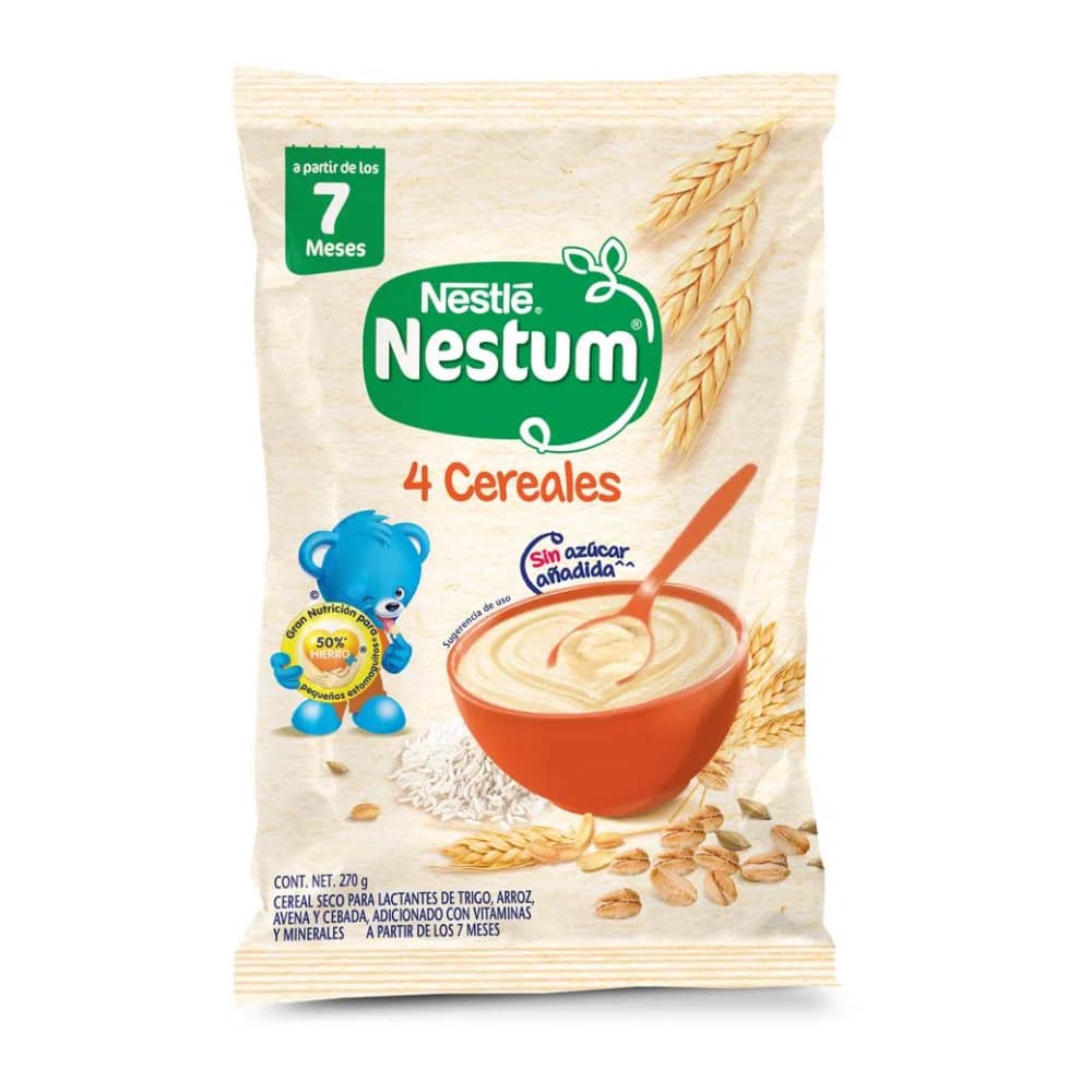Cereal seco para lactantes de trigo, arroz, avena y cebada Nestum Nestlé (270 g / 9.52 oz) - Imagen 1