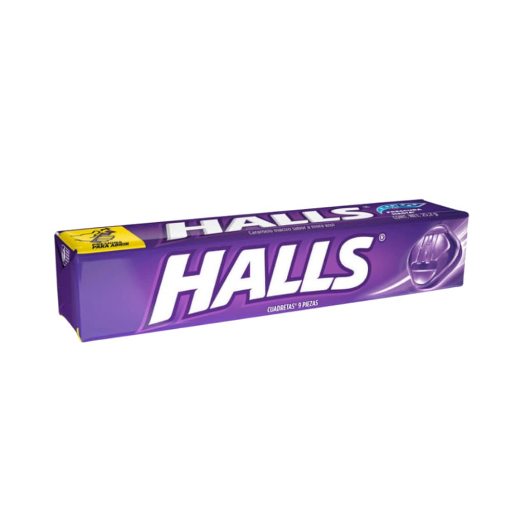 Caramelo macizo sabor mora azul Halls (25.2 g) - Imagen 1