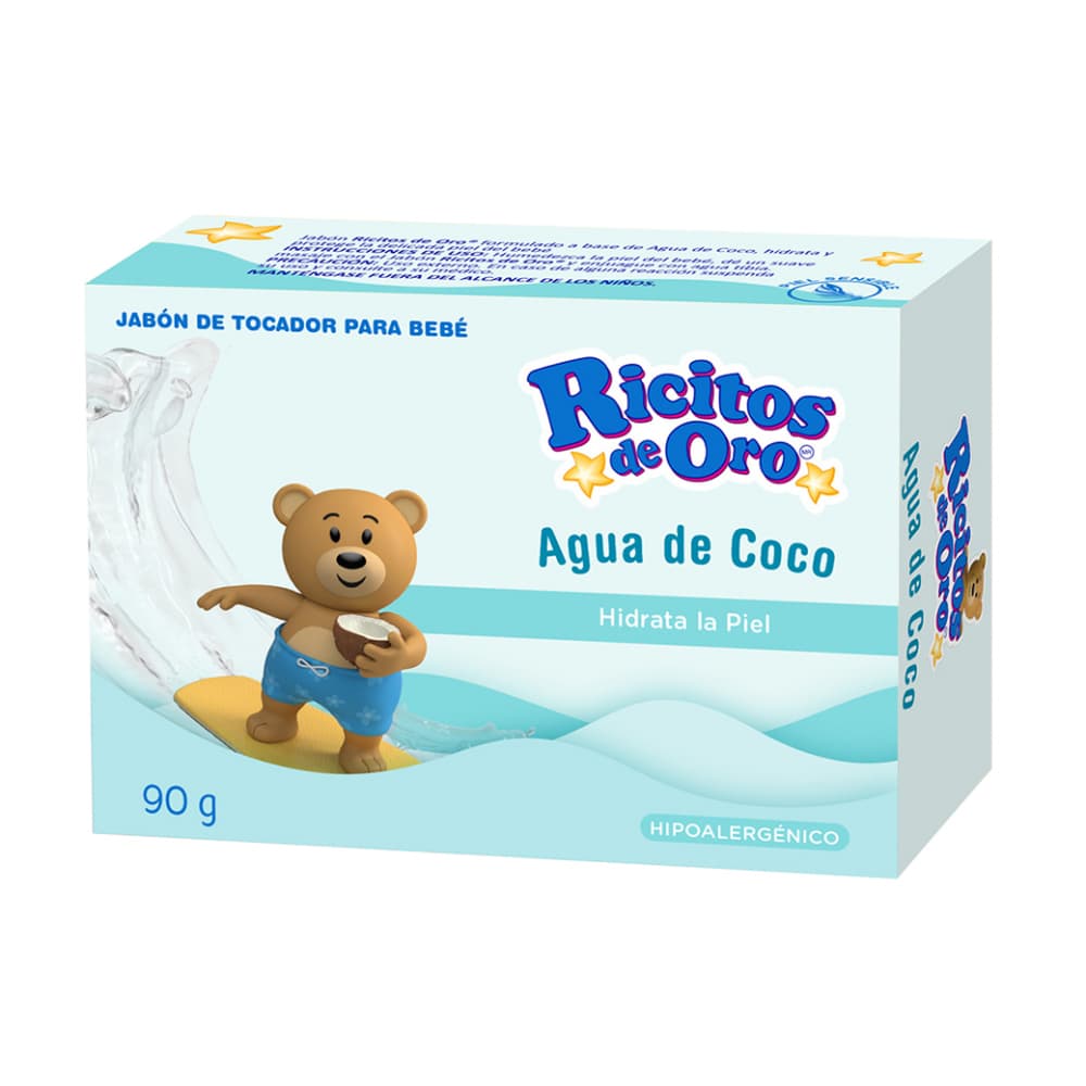 Jabón de tocador para bebé agua de coco Ricitos de Oro (90 g / 3.17 oz) - Imagen 1