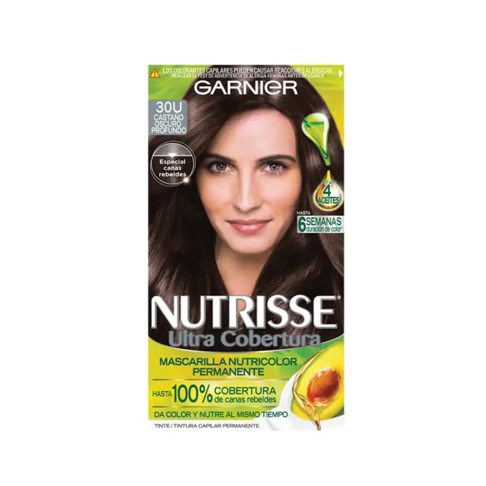Tinte No.30U castaño oscuro profundo Nutrisse Garnier - Imagen 1