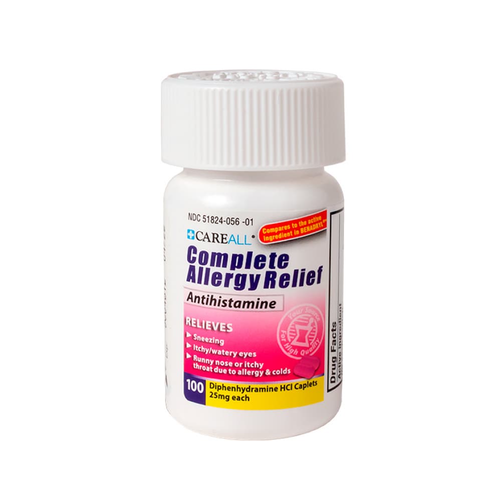 Difenhidramina 25 mg CareAll (100 tabletas) - Miniatura 2