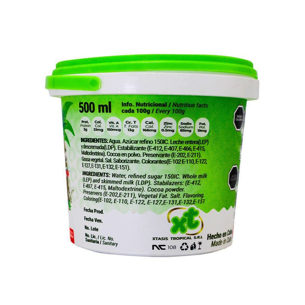 Helado cremoso sabor fresa Xtasis Tropical (500 ml) - Miniatura 2