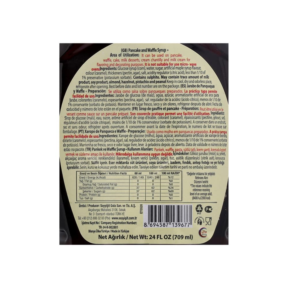 Jarabe para pancakes y waffles Kent boringer (709 ml) - Miniatura 3