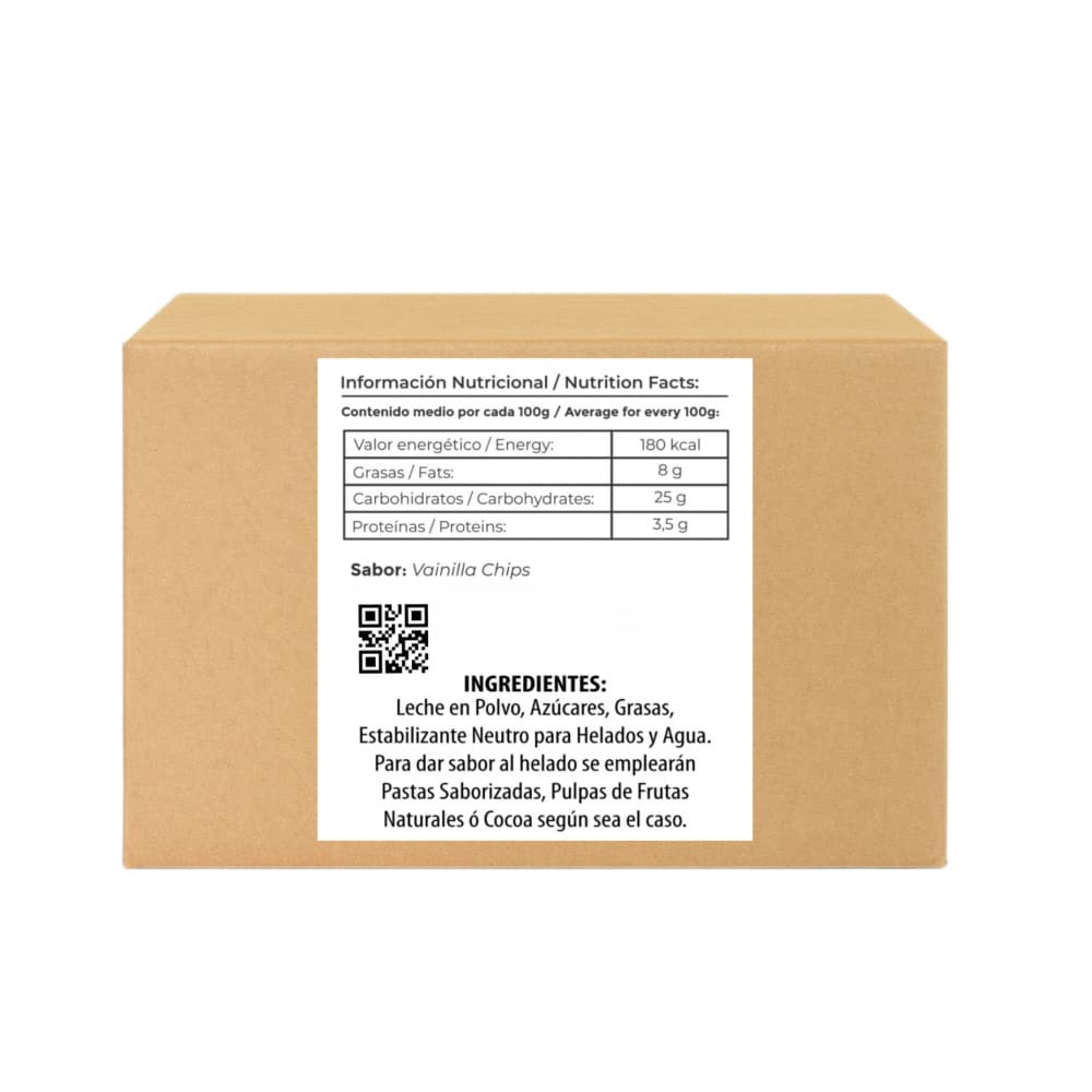 Helado sabor vainilla chip Alask (4 L) - Miniatura 2