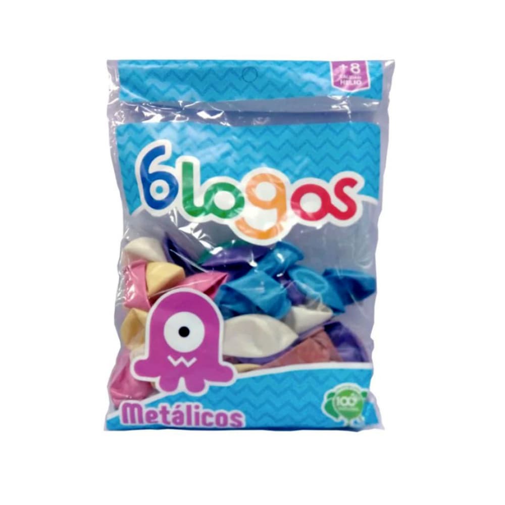 Paquete de globos surtido aperlado Blogos Metálicos (50 U) - Miniatura 1