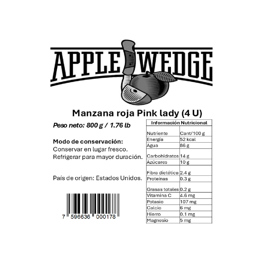 Manzana roja Apple Wedge (800 g / 1.76 lb) - Miniatura 3