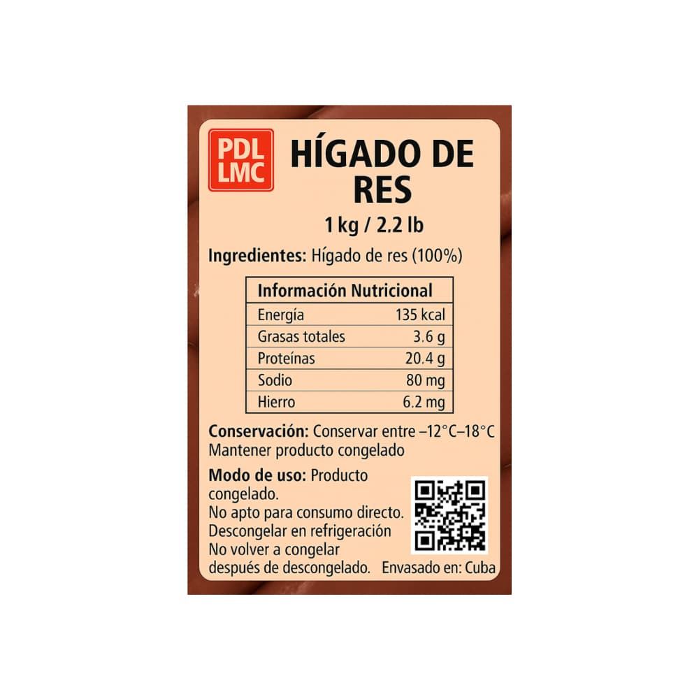 Hígado de res Brown Packing (2 x 1 kg / 2.2 lb) - Miniatura 2
