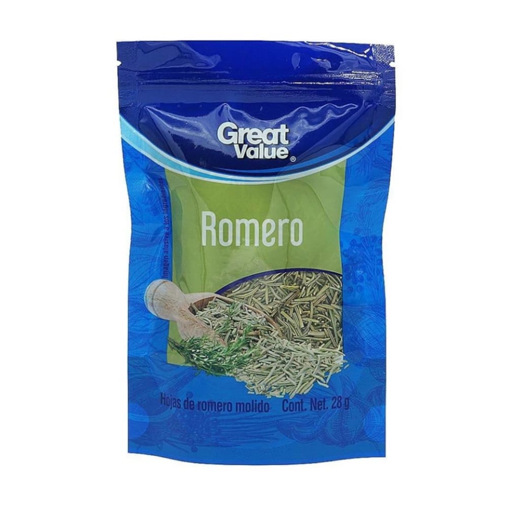 Hojas de romero molido Great Value (28 g) - Imagen 1