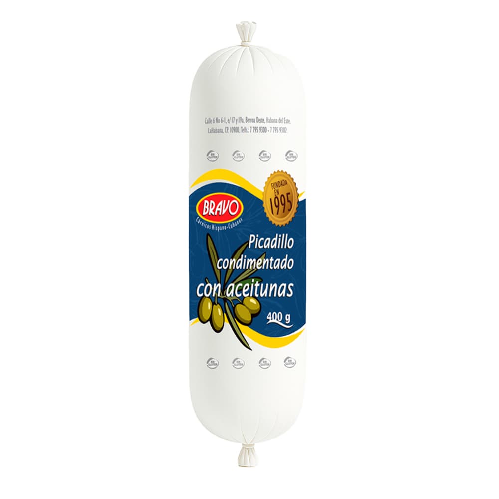 Picadillo condimentado con aceitunas Bravo (400 g / 14.10 oz) - Imagen 1