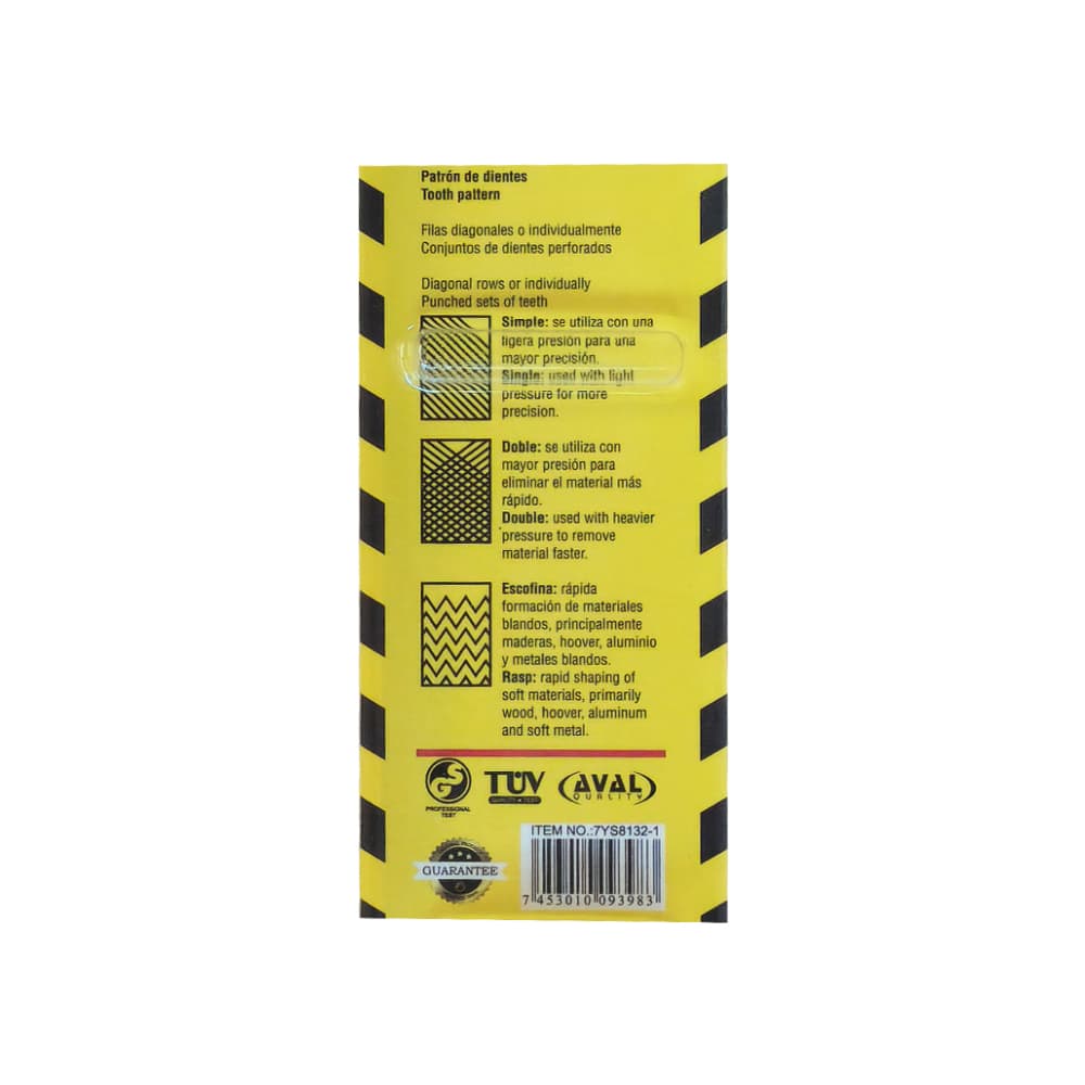 Lima plana para acero 8" Security - Miniatura 5