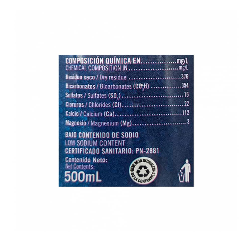 Agua mineral natural Ciego Montero (12 x 500 ml) - Miniatura 4