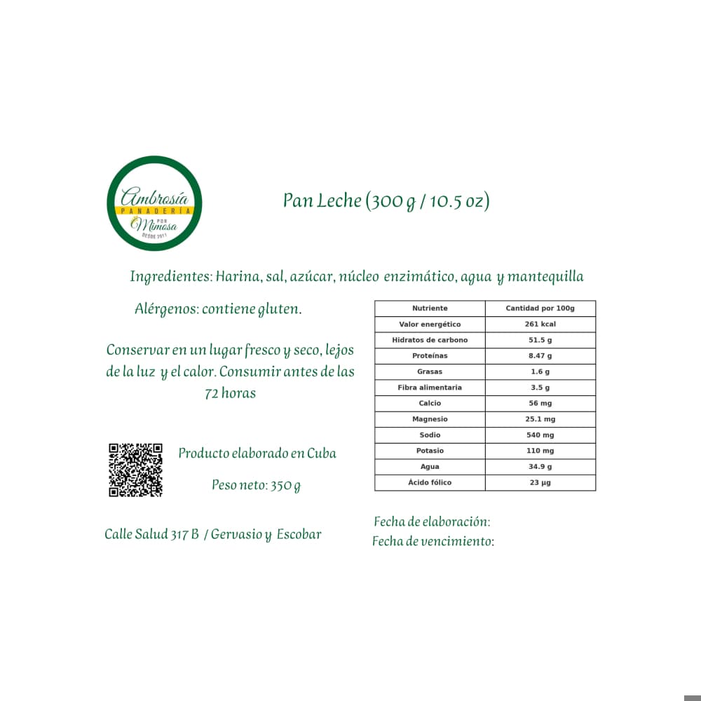 Pan Leche (2 X 300 g / 10.5 oz) - Miniatura 3