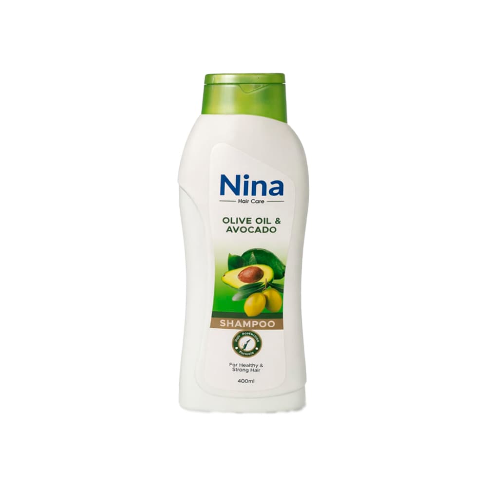 Champú con esencia de aceite de oliva y aguacate Nina (400 ml) - Miniatura 1