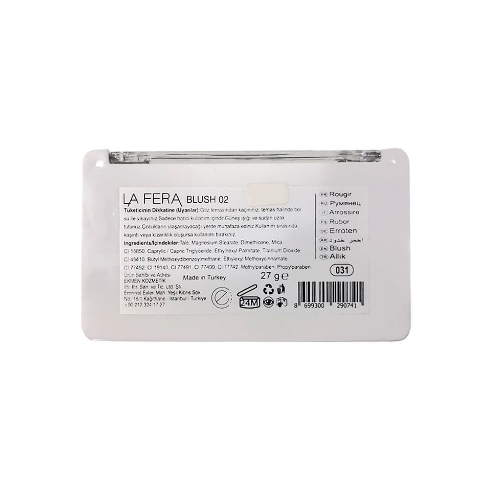 Paleta de rubor No 2 La Fera (27 g) - Miniatura 3