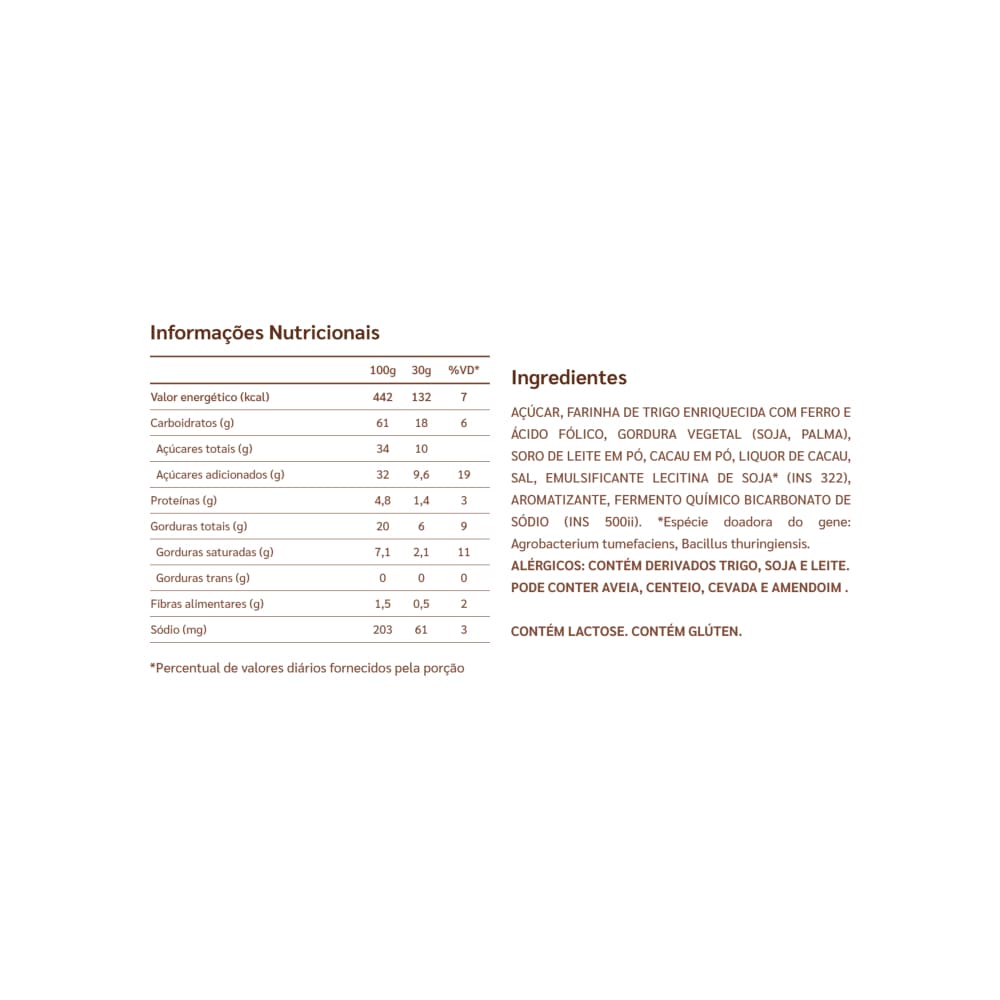 Sorbeto relleno con crema sabor a chocolate Marilan (115 g / 4.1 oz) - Miniatura 3