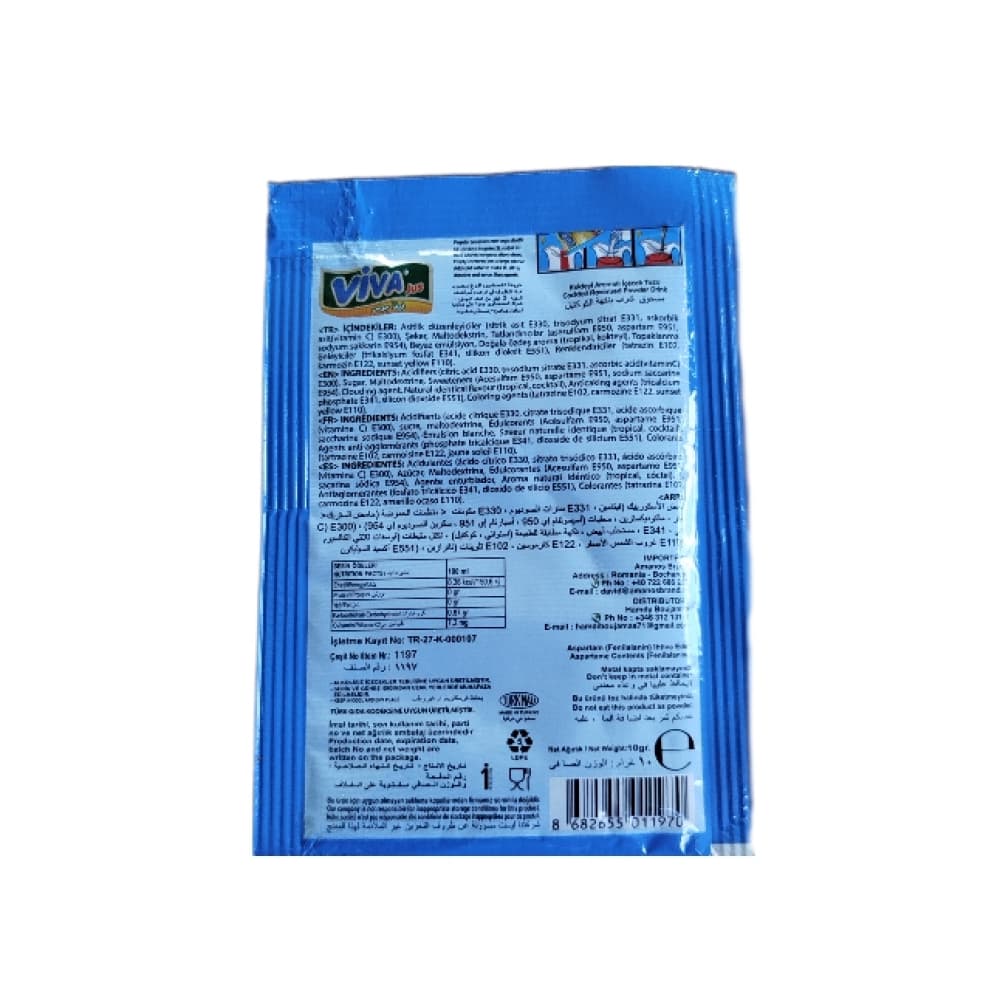 Refresco instantáneo sabor cóctel Viva Jus (10 g) - Miniatura 2