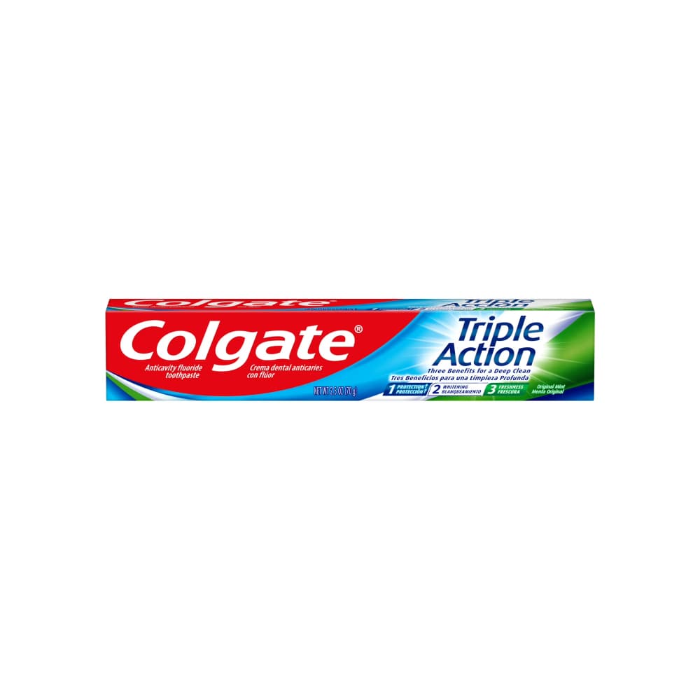 Pasta dental triple acción Colgate (70 g / 2.5 oz) - Miniatura 1