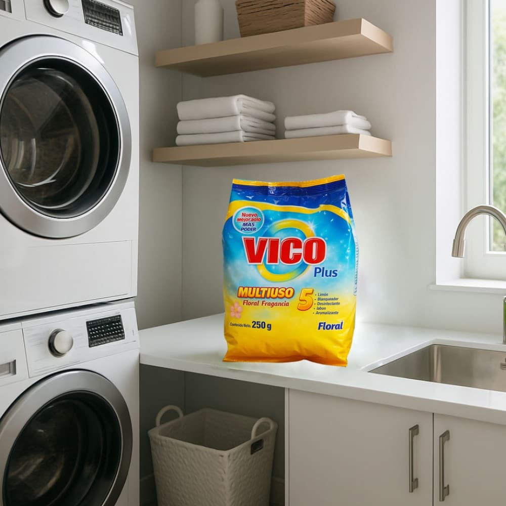 Detergente en polvo multiuso fragancia floral Vico (250 g / 8.8 oz) - Miniatura 5