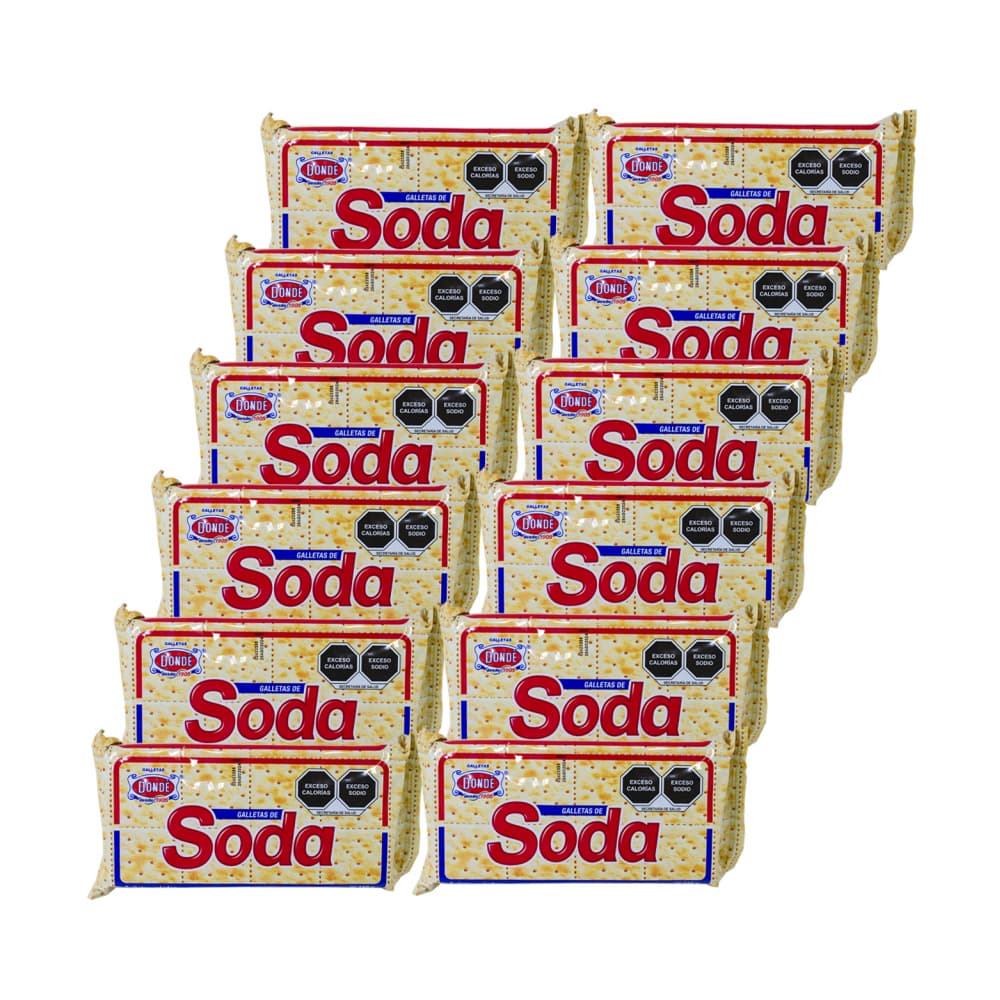 Galletas de soda Dondé (12 x 160 g / 5.64 oz) - Imagen 1